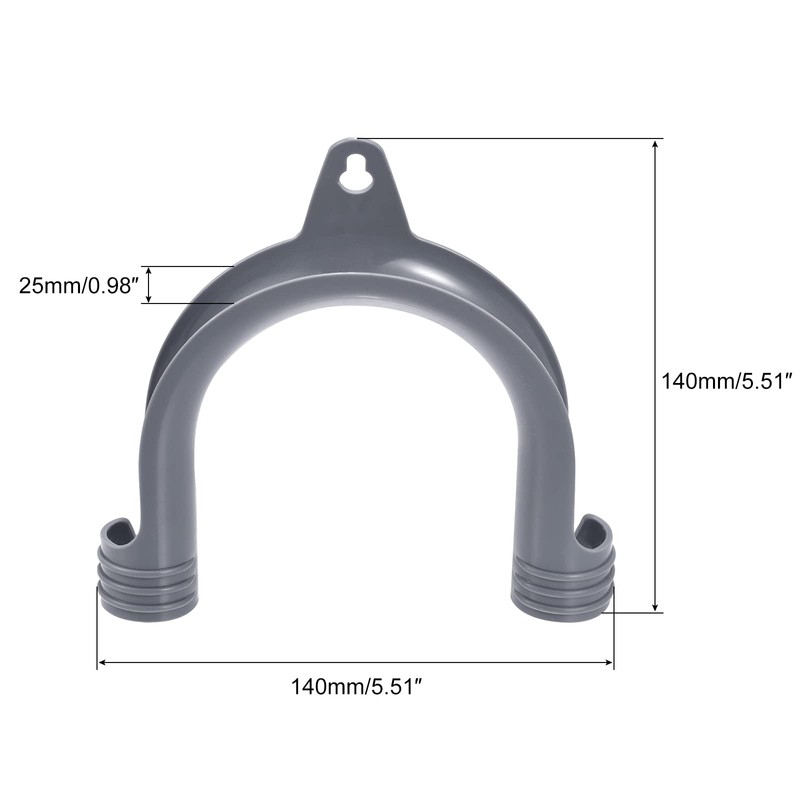 sourcing map Universal U-Shape Washer Drain Hose Hook Drain Hose
