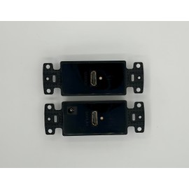 Generic HDMI HD Extender Wall Plate Set Transmitter & Receiver DV-WPXT-2C-BLK 1080p 140' (Black)