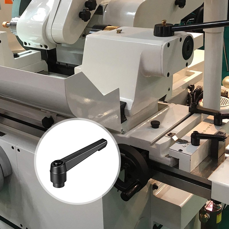 sourcing map M10x1.5mm Handle Adjustable Clamping Lever Thread Push Button