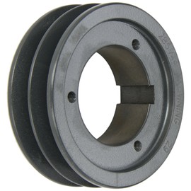 Browning 2B5V46 Split Taper Sheave, Cast Iron, 2 Groove, A, B or 5V Belt, Uses B Bushing