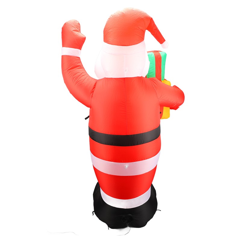 4.92ft Inflatable Outdoor Santa Decoration with Built in LEDs for