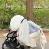 Stroller Wind Shade Breathable Cartoon Pattern Adjustable Universal Mesh Stroller