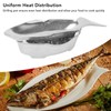 Fish Shaped Grilling Pan Uniform Heating Aluminum Alloy Fish Serving