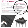 BUYUE 4 pcs Vanity Stool Bench Covers, Luxury Crease-Resistant Jacquard