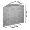 22.4\" X 16\" X 20\" Factory-Ready Tileable Shower Seat 100%