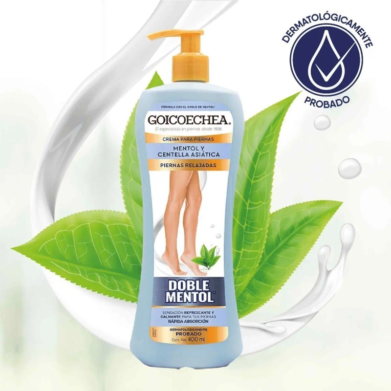 Crema Piernas Goicoechea Relajadas Doble Mentol 400