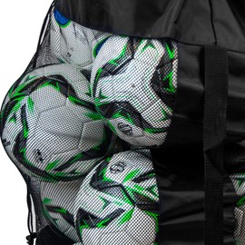 Soccer Innovations Heavy Duty Ball Bag Polyester w/mesh Draw String Bag. Holds 12-15 Balls