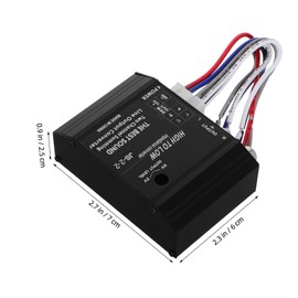 KOMBIUDA High to Low Audio Converter Line Adapter for Car Audio Powerful Bass Enhancement for Vehicles and Home Theaters