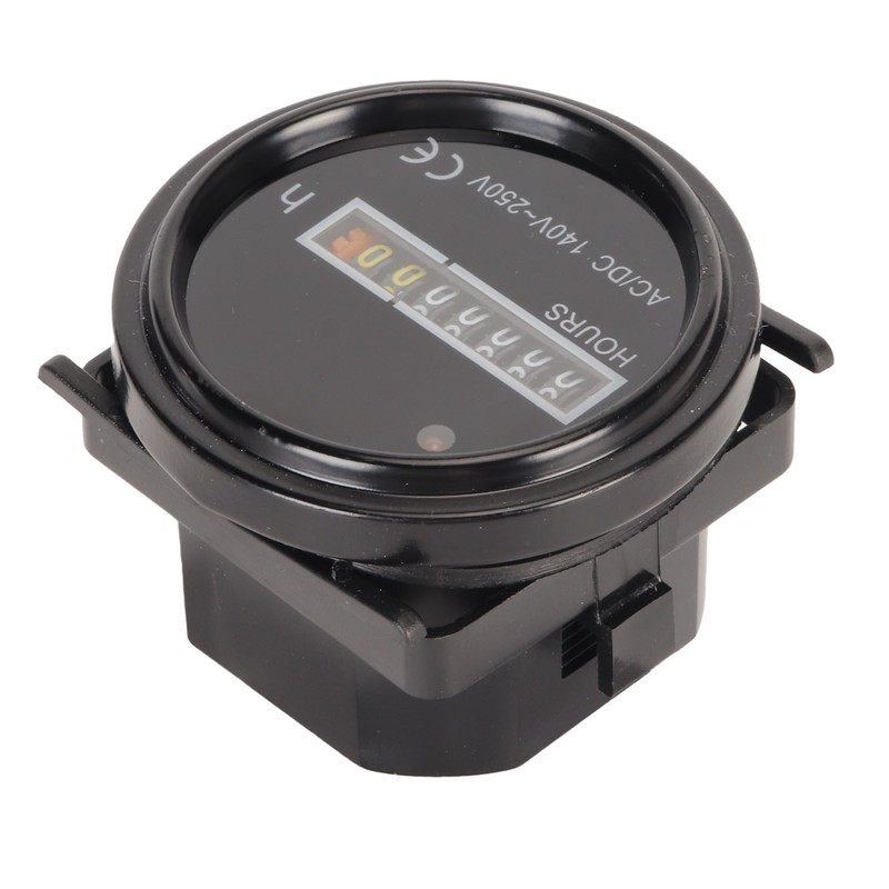 Round Hour Meter Professional High Accuracy 140‑ AC DC Mechanical