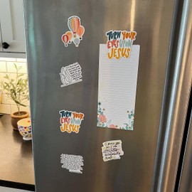 Swaygirls magnets | Turn your eyes on Jesus refrigerator magnet | Christian magnets | Fridge magnets about faith, God, the Bible