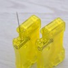 2Pcs Yellow Automatic Needle Threader,Manual Plastic Needle Threader,Easy Threading Needle