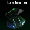 Auriculares Inalámbricos Bluetooth con Estuche de Carga, LED Verde, Negro