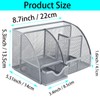 ZDZBLX Desk Organizers, Metal Mesh Stationery Desktop Organizer, Pen Holder