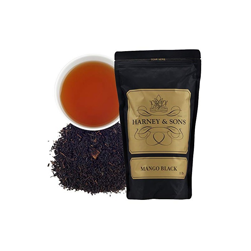 Harney & Sons Mango Tea, Black Loose Leaf Tea, 16