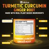 6 in 1 Turmeric Curcumin + Ginger Capsules, 95% Curcuminoids