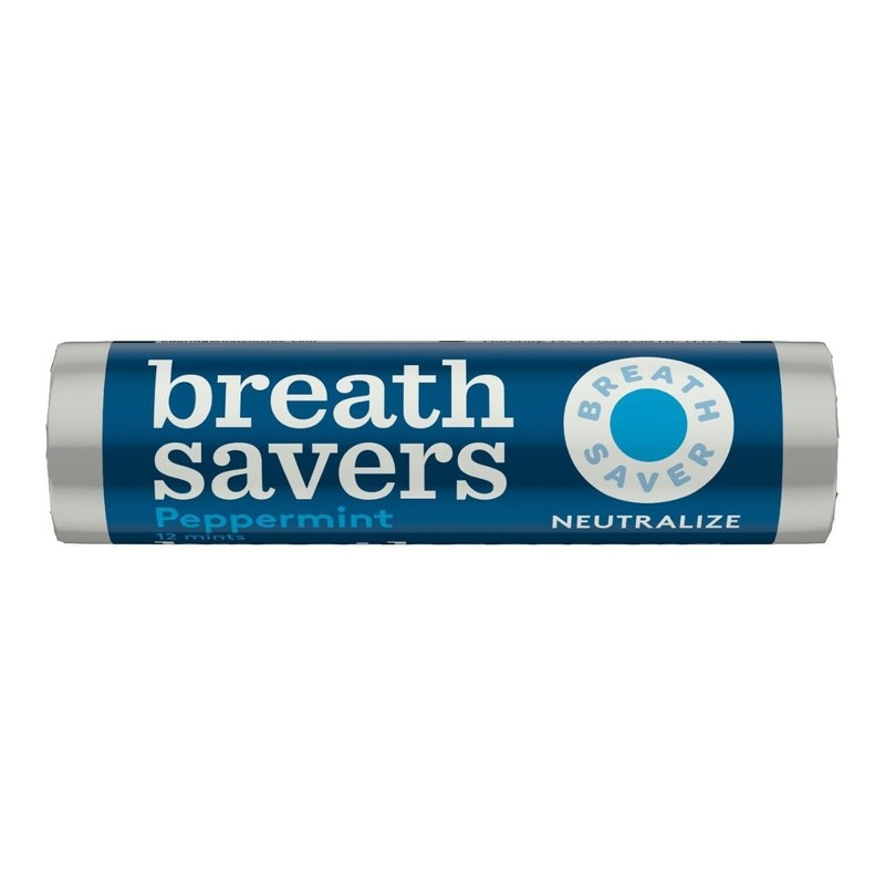 Breathsavers Peppermint Rolled mints, 12 per roll (Pack of 48)