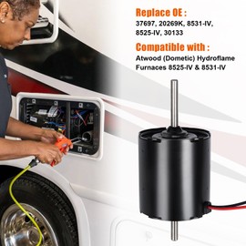 Furnace Heater Blower Motor Compatible with Atwood (Dometic) RV Furnaces 8525 IV & 8531 IV – Replacement # 37697, 20269K, 8531, 8525, 30133