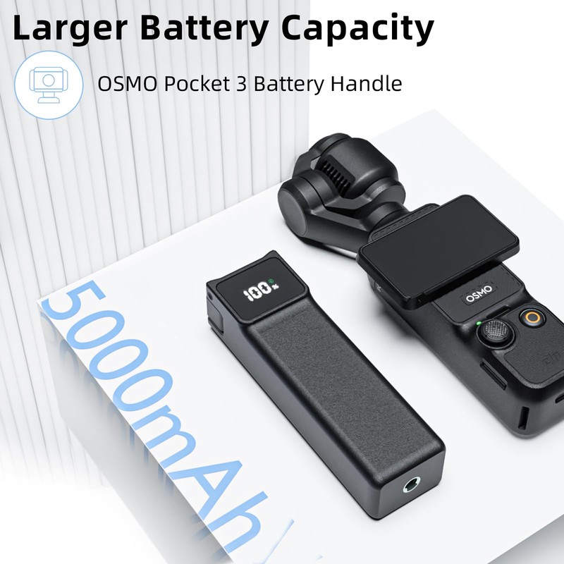 INSEESI Pocket3/4 Battery Handle for DJI osmo Pocket 3 Extended