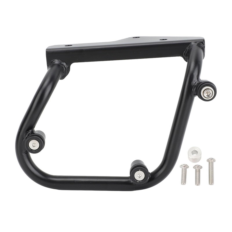 Motorcycle Side Bag Bracket Easy Install Black 16mm Welded Pipe