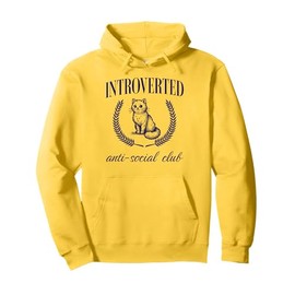 Introverted Anti Social Club Pullover Hoodie