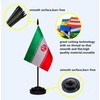 Iran Iranian Small Mini Desk Flag Set Miniature Iran Iranian