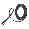 BNTECHGO 22 Gauge Silicone Ribbon Cable Flexible 3P Black 10