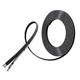 BNTECHGO 22 Gauge Silicone Ribbon Cable Flexible 3P Black 10 ft Flat Cable 22 AWG Stranded Tinned Copper Wire