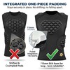 Eicolorte Youth Padded Compression Shirt, Machine Washable Kids Chest Rib