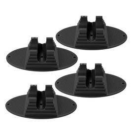 Sosoport 4pcs Wheeled Scooter Stand Black Storage Base for Pro Kick Scooters Easy Installation Versatile Support Organizes and Protects Wheels