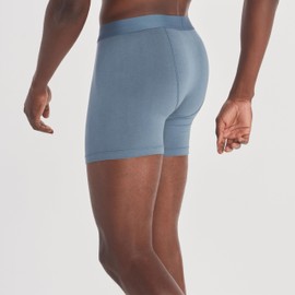 ExOfficio Men's Everyday Boxer Brief, Steel Blue, Large