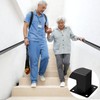 Stair Railing Indoor - Handrails for Stairs, 3ft Black Metal