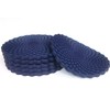 Dark Blue Drinks Coasters Set of 6 by Stone &