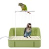 Automatic Bird Bath with Pump, Parrot Bathtub with Anti-Bite Cord