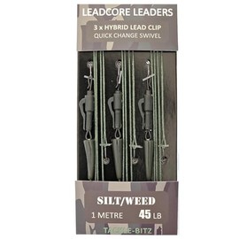 Carp Leadcore Leaders Hybrid Lead clips QC or Ring Swivel Ready Tied (Quick Change swivel)