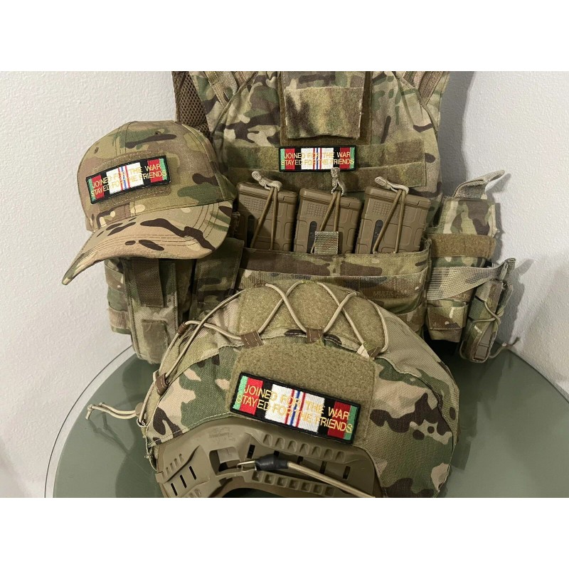 Afghanistan Campaign Medal Ribbon Patch With Vlcro -Veteran Owned-