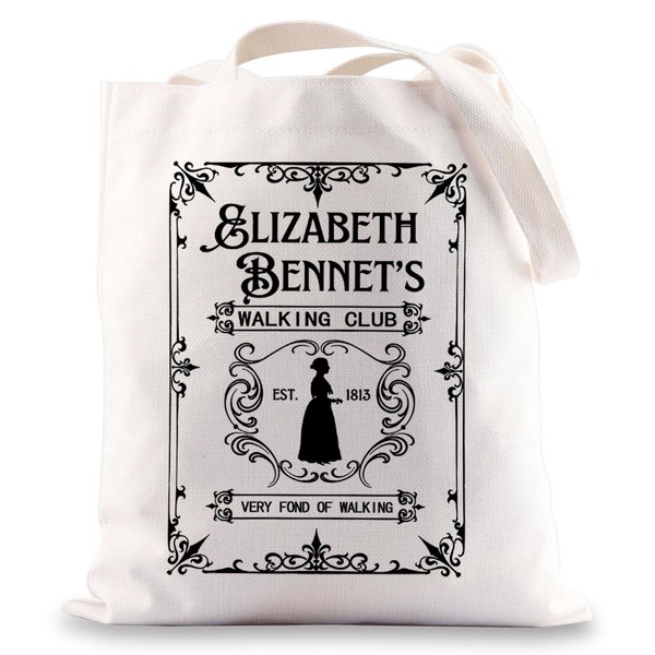 JNIAP Pride Prejudice Tote Bag Elizabeth Bennet Gifts Pemberley Tote