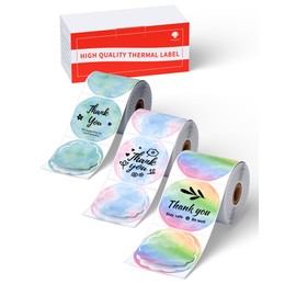 Phomemo M110 Compatible Genuine Label Stickers, 2.0 inches (50 mm), Flower Shape, 3 Rolls, Thermal Rolls, Mailing Labels, for Thermal Label Printers, Commercial Handler Labelers, Tape, Rolls, Strong