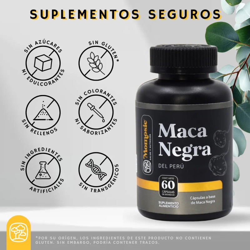 Maca Negra Peruana 1000 Mg Capsulas Maca Negra Salud Masculina