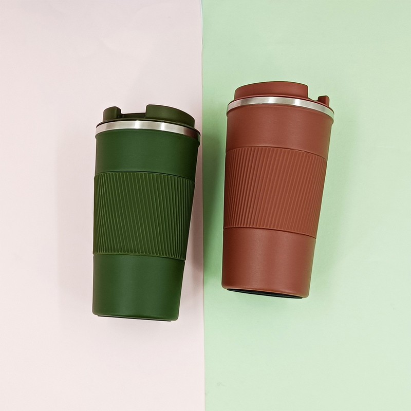 Vacuum Insulation Cup 304 Stainless Steel Simple Portable Temperature Display