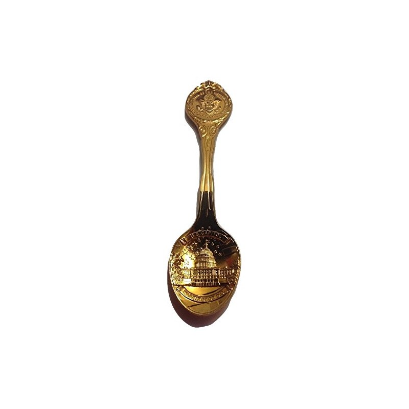 Washington DC Gold Collector's Spoon- Washington DC Souvenirs (Capitol)