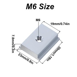 M6 T-Rail Sliding Nuts, T-slot Nuts Socket T-slot Nut Made of Aluminium Alloy, Woodworking Tools (Pack of 10, Red)