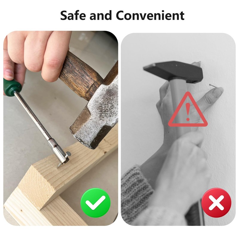 JMSMSH Holder Protect finger for Finish nails,Magnetic For Hammer Nail