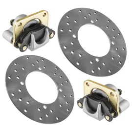 Caltric Rear Brake Caliper and Disc fits Polaris RZR S 800 EFI 2009 2010 2011 2012-2014