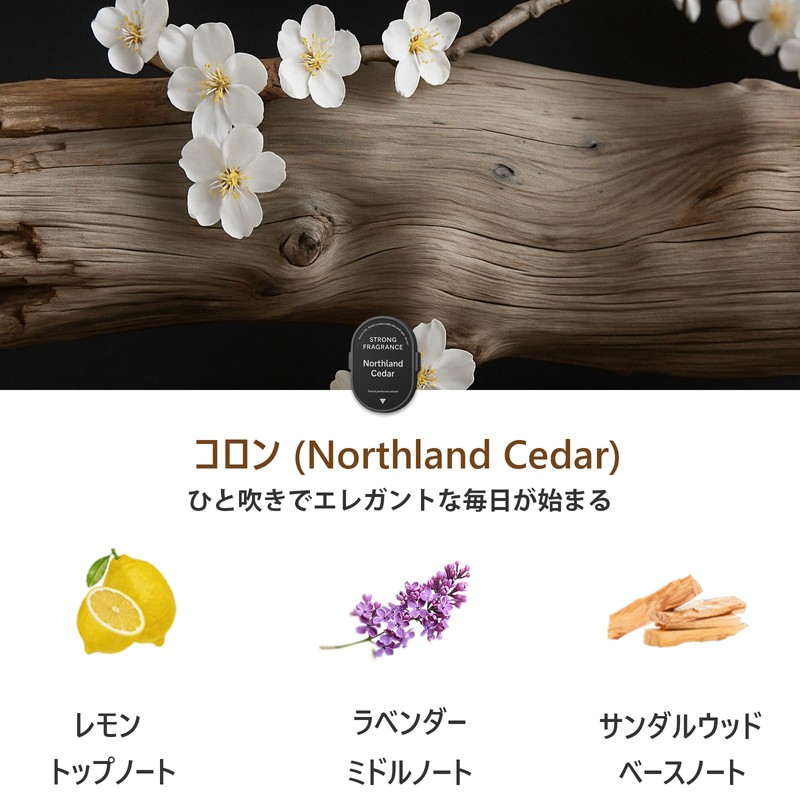 WY 051 車用アロマ詰め替え (2個オーデコロン)（1000回スプレー×2）専用フレグランス・長持ち芳香剤 約6ヶ月持続