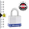 Master Lock 3EURD Laminated Padlock with Key, Grey, 5,9 x