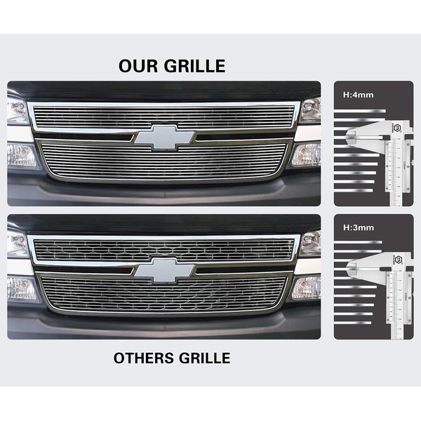 Compatible with 2007-2009 Altima Sedan Billet Grille Combo N87765A