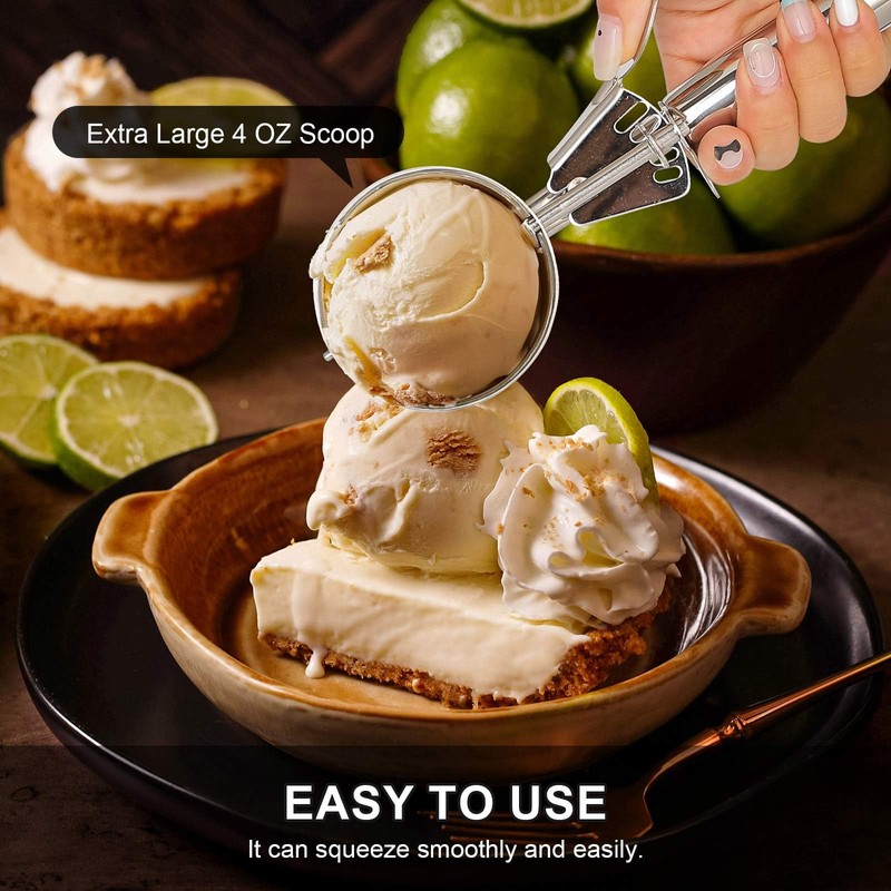 Cookie Scoops Set of 3 Ice Cream Scoop with Trigger