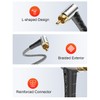 VANAUX 90-Degree Subwoofer Cable 3.3FT,90 Degree RCA to 90 Degree