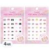 Tomini Kids Nail Stickers 2-piece set, T003 + T004, 4 pcs / 투미니 키즈 네일 스티커 2종 세트, T003 + T004, 4개