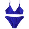 ZAFUL Conjunto de bikini de dos piezas con tirantes delgados
